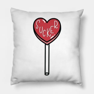 Candy Heart "Sucker" Lollipop Pillow