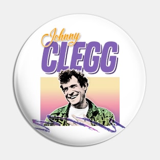 Johnny Clegg / 80s Styled Tribute Retro Design Pin