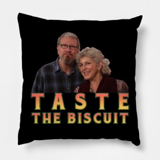 Taste the Biscuit  Retro Pillow