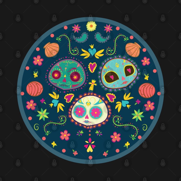 Sugar Skulls by aglomeradesign