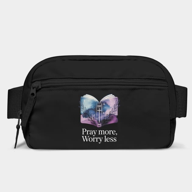 Pray More Worry Less Christian Gift by Alex's Store 23