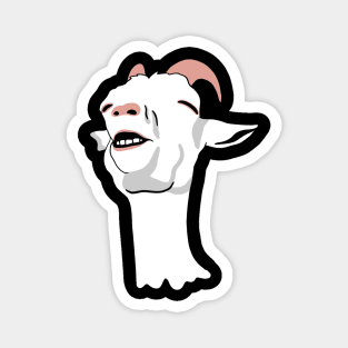 Relieved Goat Meme Magnet