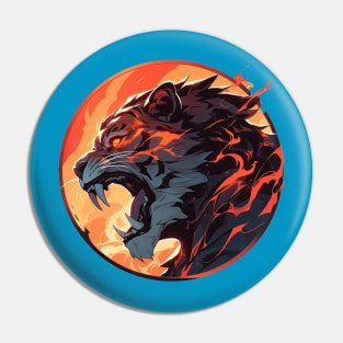 Fire cougar Pin