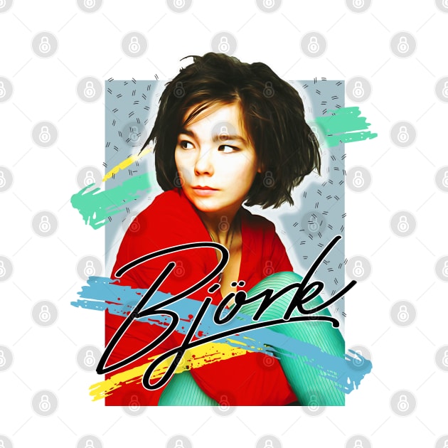 Bjork / The Sugarcubes / 80s Aesthetic Fan Art Design by DankFutura