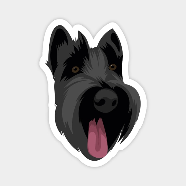 Scottish Terrier Dog Breed Magnet by Ginstore