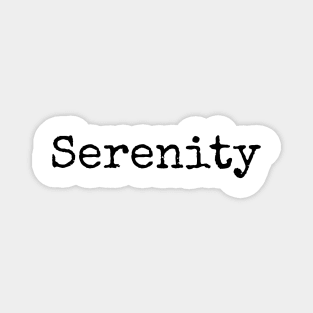 Serenity - Inspirational Word of the Year Magnet
