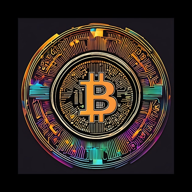 Bitcoin colorful by Creativeoptimize