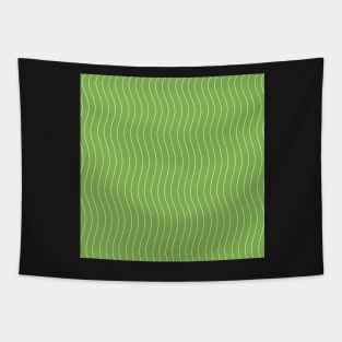 Green Apple Waves Tapestry