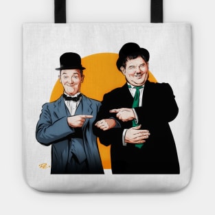 Laurel and Hardy - An illustration by Paul Cemmick Tote