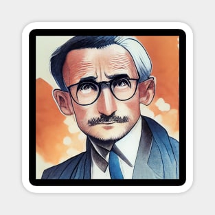 Friedrich A Hayek | Anime style portrait Magnet