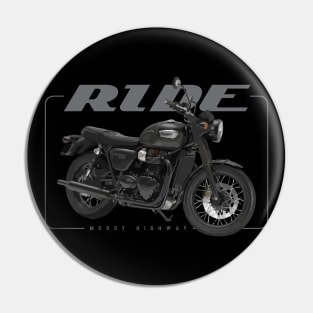 Triumph Bonneville T100 Black 17 black, sar2 Pin