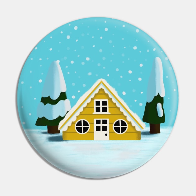 Winter Cabin Pin by Rewrite the night🌙⭐️