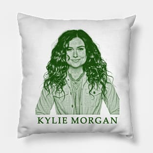 Kylie Morgan //green solid style Pillow