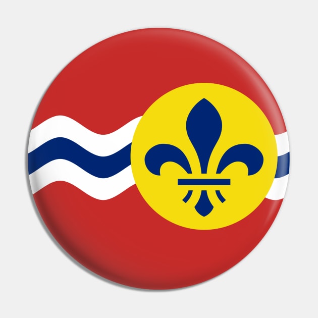 St Louis Missouri City Flag Pin by Yesteeyear