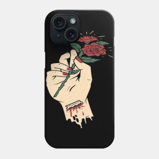 Hand rose Phone Case