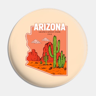 Arizona and vintage Pin