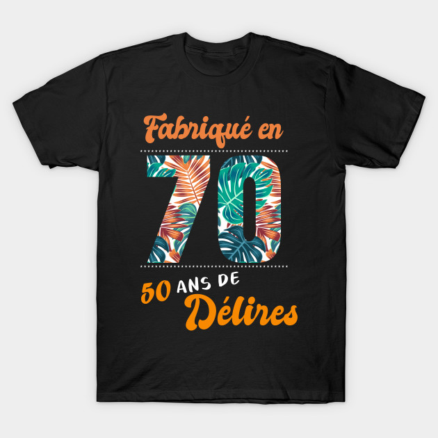 tee shirt anniversaire 50 ans Ne En 1970 50 Ans En 2020 T Shirt Anniversaire 50 Ans En 2020 tee shirt anniversaire 50 ans