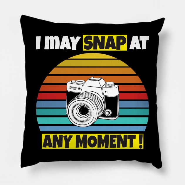 I may snap at any moment Pillow by Work Memes