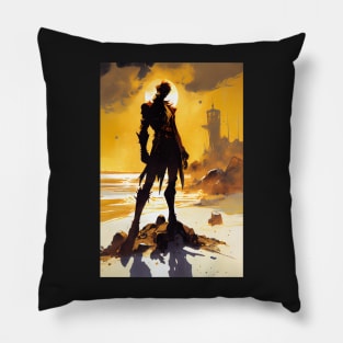 Galactic Hunt: The Alien Bounty Hunter's Quest for Justice Pillow