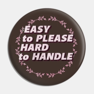 Astrology Enthusiast Gift Scorpio Facts: I'm Easy To Please But Hard To Handle Pin