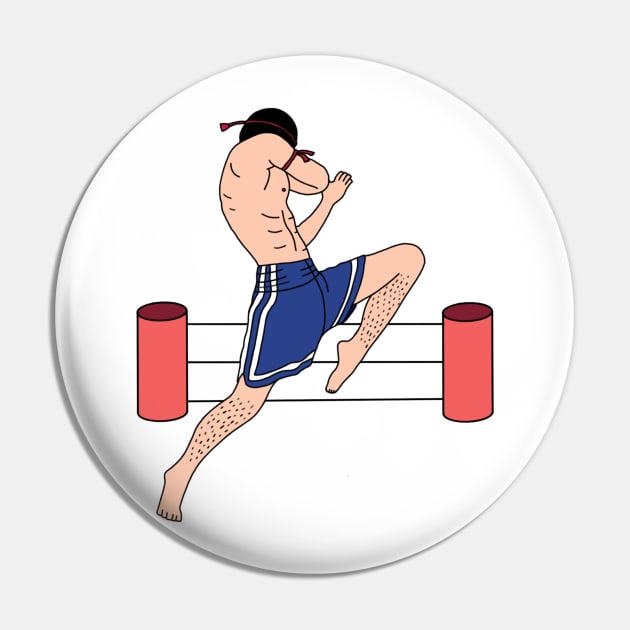 Kick Boxing Pin by isaacspellman