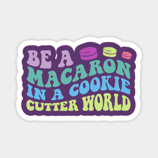 Macaron Retro Groovy Design Magnet