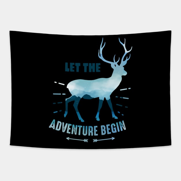 Let The Aventure Begin Tapestry by CBV