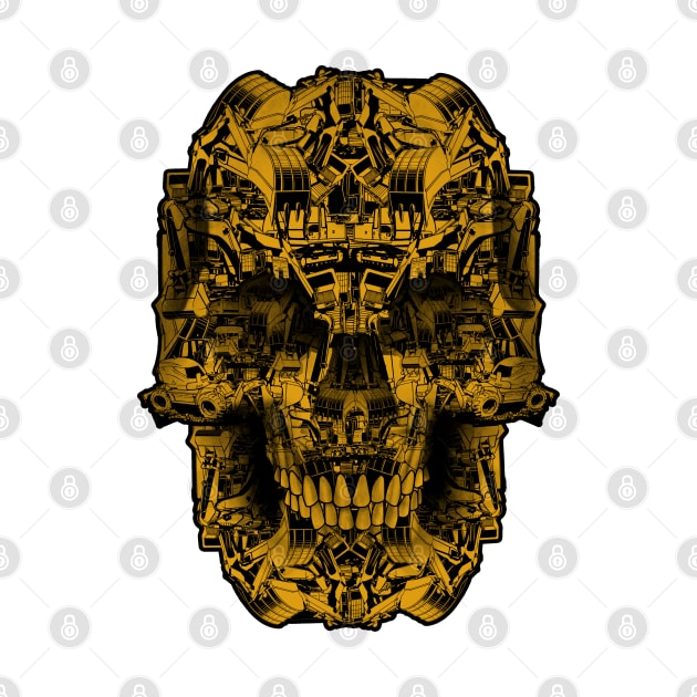 Heavy Equipment Skull by damnoverload