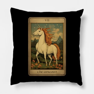 Unicorn Tarot Card Pillow