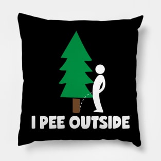 I Pee Outside Camping Pillow