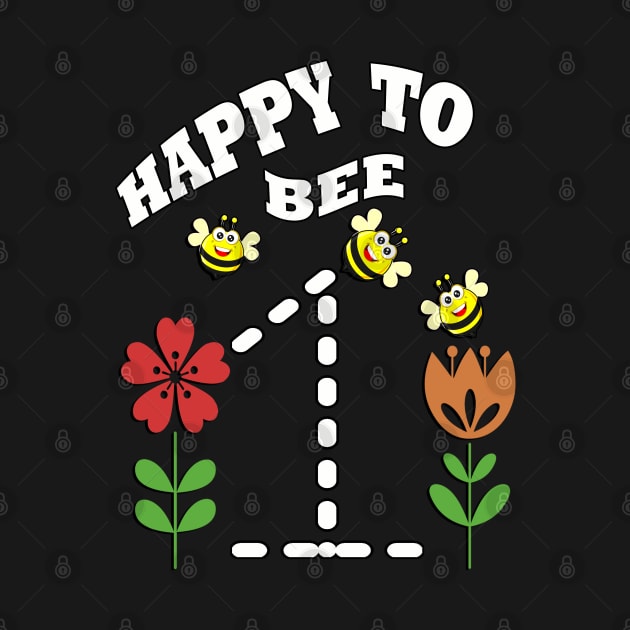 Birthday One Year Old Happy To Bee 1 Cute Bee Party Gift by tamdevo1