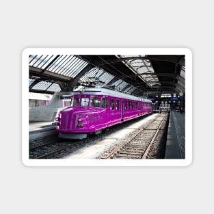 Locomotive / Swiss Artwork Photography Magnet