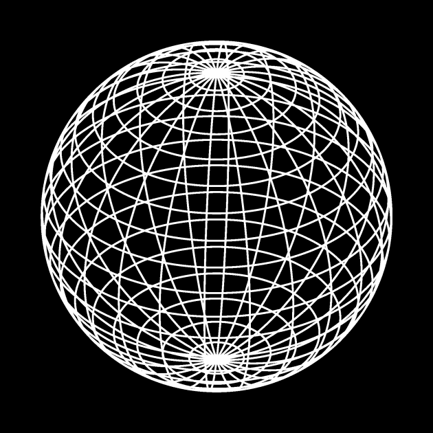 Wireframe sphere [black] by edgeblend