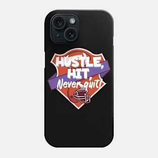 Hustle hit never quit Phone Case