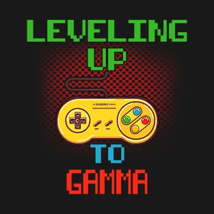 Promoted To GAMMA T-Shirt Unlocked Gamer Leveling Up T-Shirt