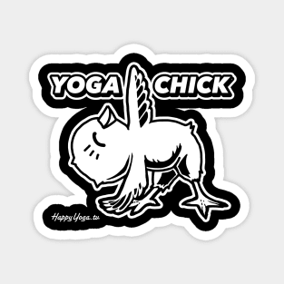 Yoga Chick | Black and White Design Magnet