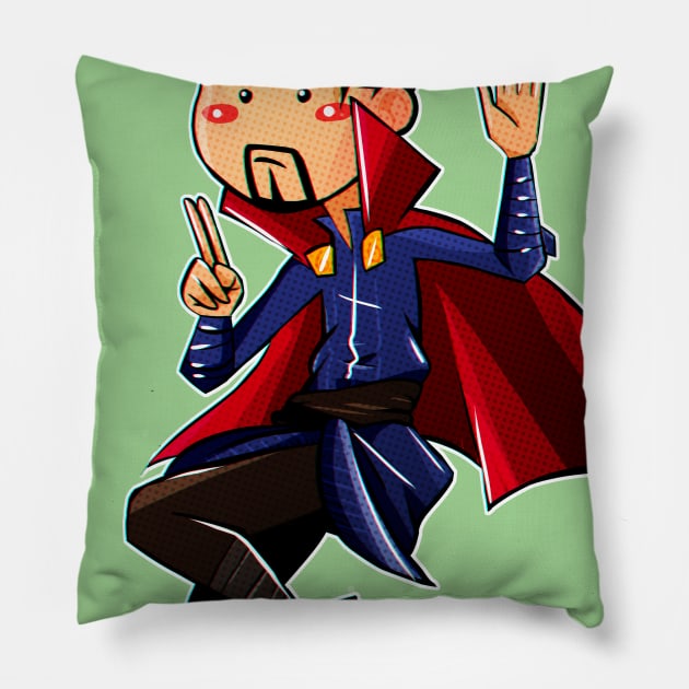 Tiny Dr Strange Pillow by Echomimus