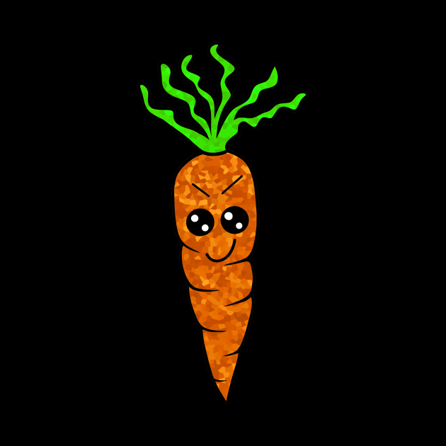 CUTE Carrot Art Cool Vegetables by SartorisArt1