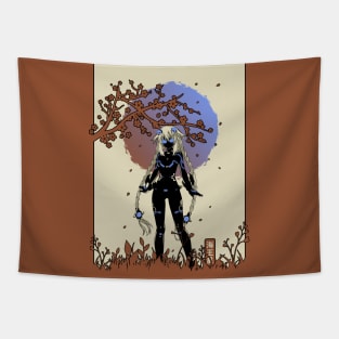 Neptune Purple Moon Tapestry