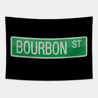 Bourbon Street Road Sign Tapestry