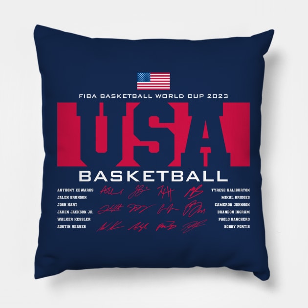 USA - Basketball - FIBA WC 2023 Pillow by Nagorniak