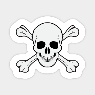 Skull and bones Magnet