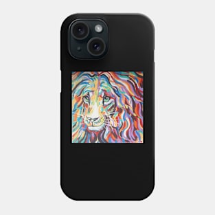 Colorful Lion Painting Phone Case