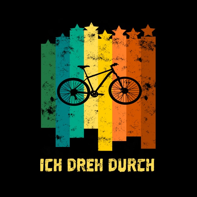 ich dreh durch Fahrrad Biking Retro style Geschenk by Lomitasu