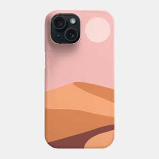 Desert dunes retro minimalist design Phone Case