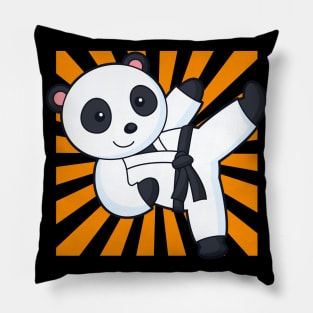 Karate Panda Funny Martial Arts Animal Children Pillow