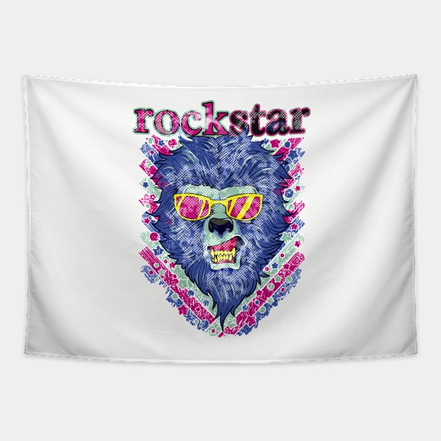 This rockstar is a beast Tapestry by user03