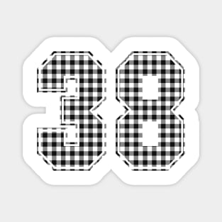 Plaid Number - 38 - Dark Magnet