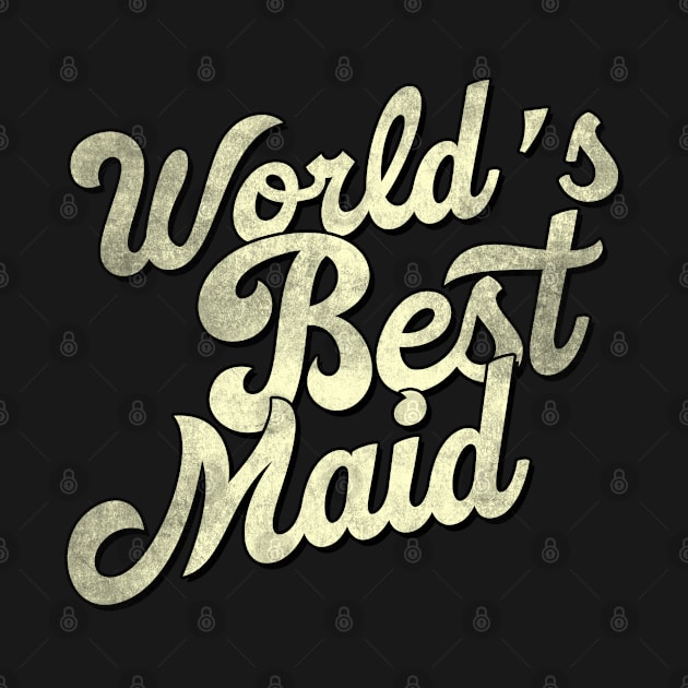 World's best maid. Perfect present for mother dad father friend him or her by SerenityByAlex