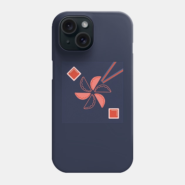 Dumplings and Soy Sauce Phone Case by Khannoli